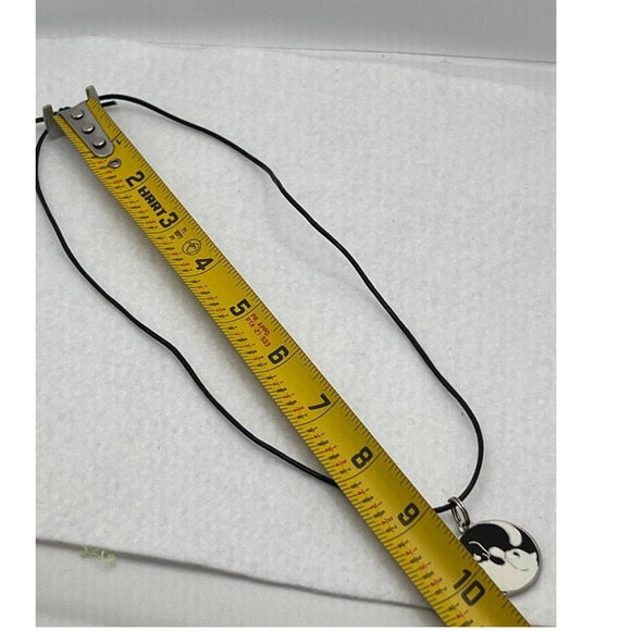 Black & White Cats Pendant 'Ying & Yang' & A Two Row Silver-Tone Necklace - Picture 8 of 11